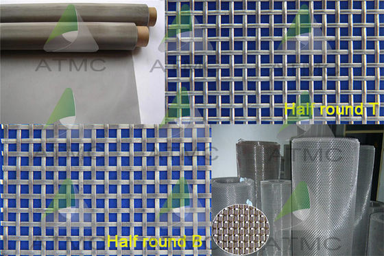 Metallic Stainless Steel Wire Mesh Stainless Wire Mesh Screen For Twilled Weave